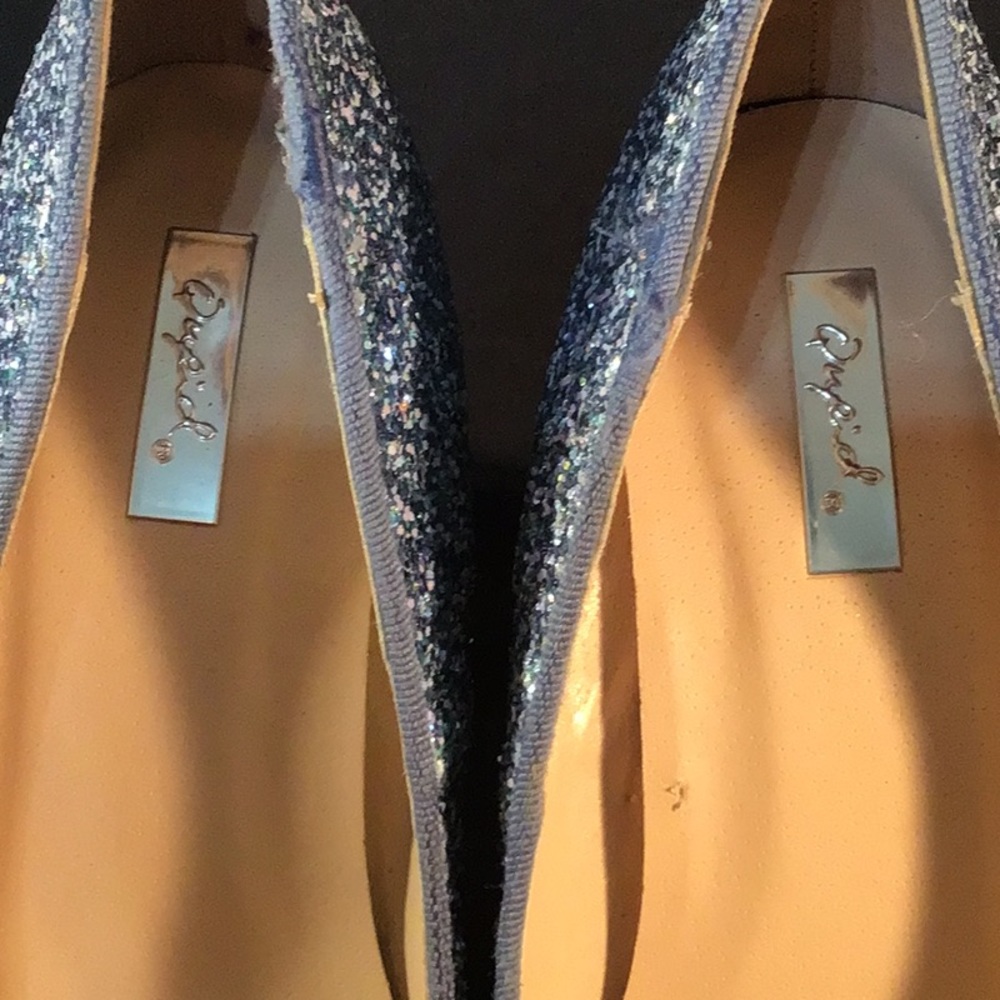 Quips Silver Glitter heels size 7 - Picture 8 of 8